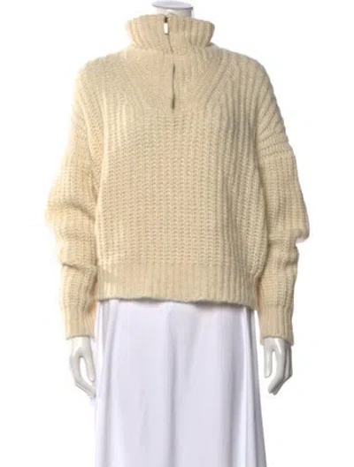 Pre-owned Ba&sh Alpaca Turtleneck Sweater In Neutral