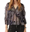 Ba&sh Angela 3/4 Sleeves Blouse In Blue In Blue