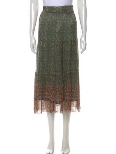 Pre-owned Ba&sh Animal Print Midi Length Skirt