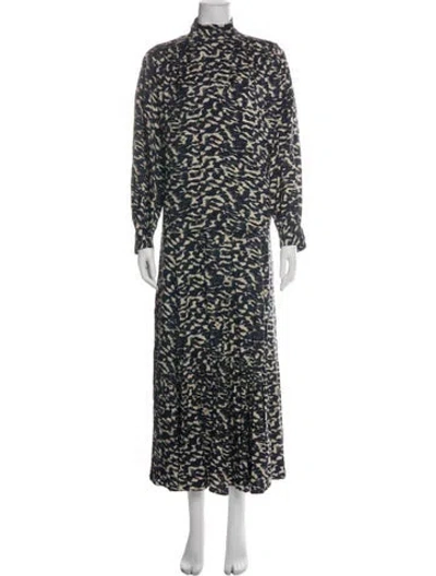 Pre-owned Ba&sh Animal Print Ruffle Embellishment Skirt Set In Multi