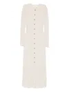 Ba&sh Anisa Button-up Ribbed Maxi Dress In Neutral