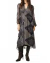Ba&sh Antal Midi Dress In Navy In Blue
