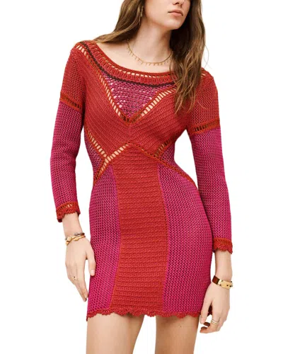 Ba&sh Araiba Dress In Burgundy