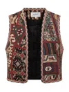 Ba&sh Embroidered Vest In Red