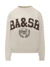 Ba&sh Paris Logo Sweatshirt In White