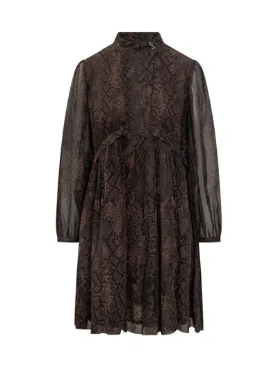 BA&SH BA&SH BA&SH SHORT DRESS WITH PYTHON PRINT
