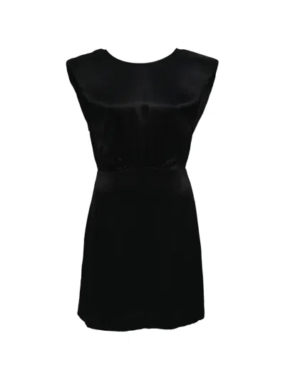 Pre-owned Ba&sh Backless Mini Dress In Black