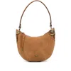 Ba&sh Suede Shoulder Bag In Brown