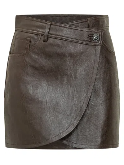 Ba&sh Ba & Sh Bango Mini Skirt In Brown