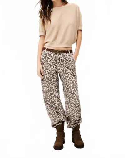 Ba&sh Basem V-neck Cardigan In Beige In Pink