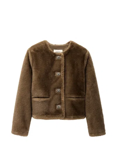 Ba&sh Basil Buttoned Jacket In Brown