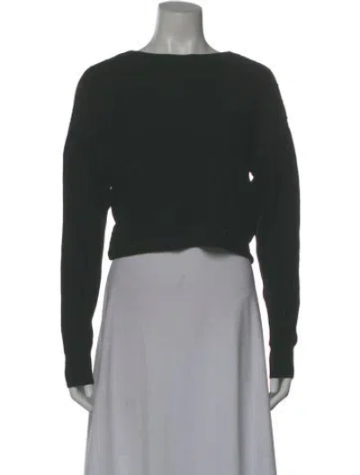 Pre-owned Ba&sh Bateau Neckline Sweater In Green