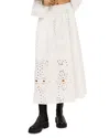 Ba&sh Ba & Sh Bela Embroidered Skirt In White