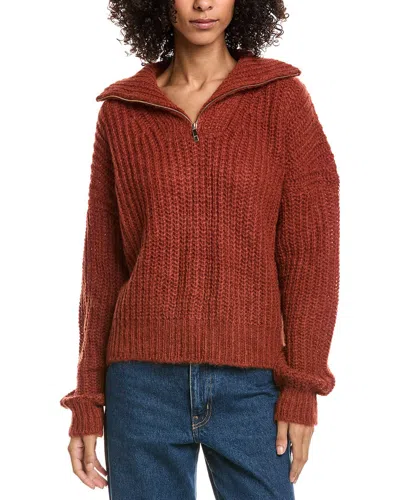 Ba&sh Beltane Mohair & Alpaca-blend Sweater In Brown