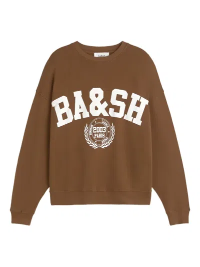 BA&SH BENJAMIN LOGO-PRINT SWEATSHIRT