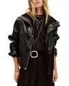 Ba&sh Bernie Leather Jacket In Black