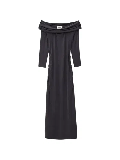 Ba&sh Bettina Off-shoulder Ruched Dress In Black
