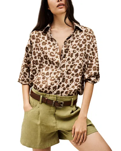 Ba&sh Ba & Sh Billie Blouse In Animal Print