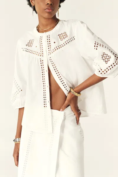 Ba&sh Blouse Lirkin For Woman In White