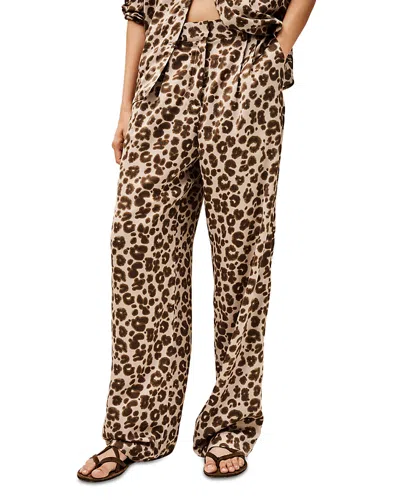 Ba&sh Ba & Sh Bloy Pleated Trousers In Animal Print