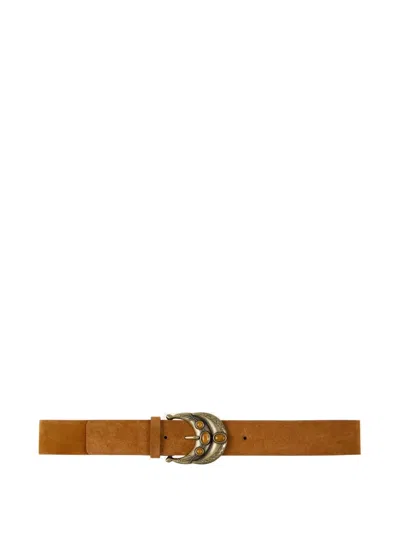 Ba&sh Bolbi Embellished-buckle Belt In Brown