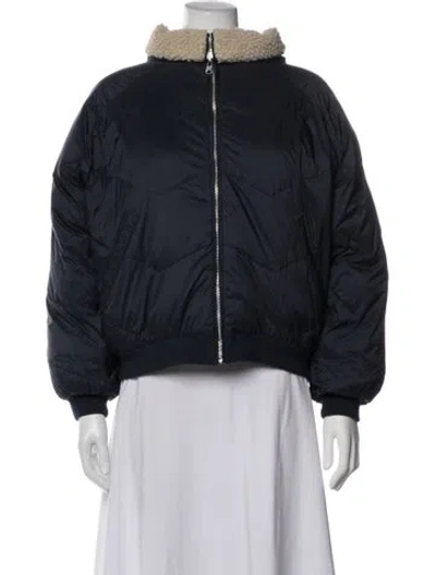 Pre-owned Ba&sh Bomber Jacket In Blue