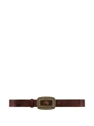 Ba&sh Bonni Buckle Belt In Brown