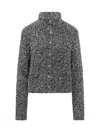 Ba&sh Bouclé Cardigan With Buttons  In Black