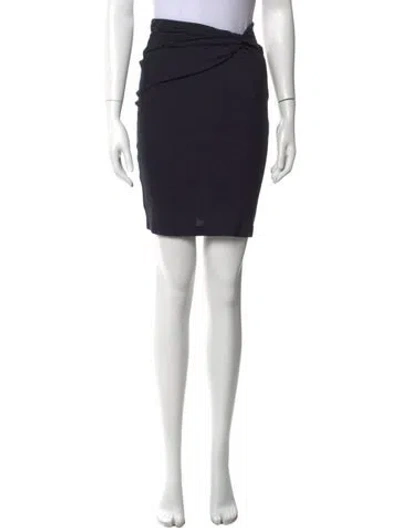 Pre-owned Ba&sh Bow Accents Mini Skirt In Black