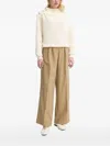 Ba&sh Button-detailed Mock-neck Top In White