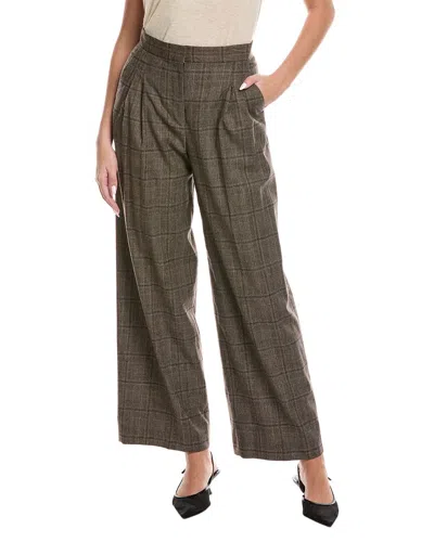 Ba&sh Cadwin Wool-blend Pant In Animal Print