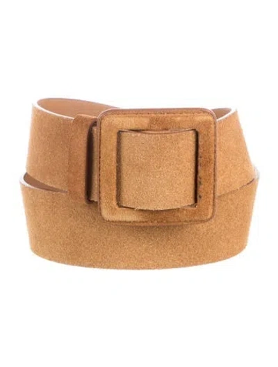 Pre-owned Ba&sh Calf Leather Belt In Brown