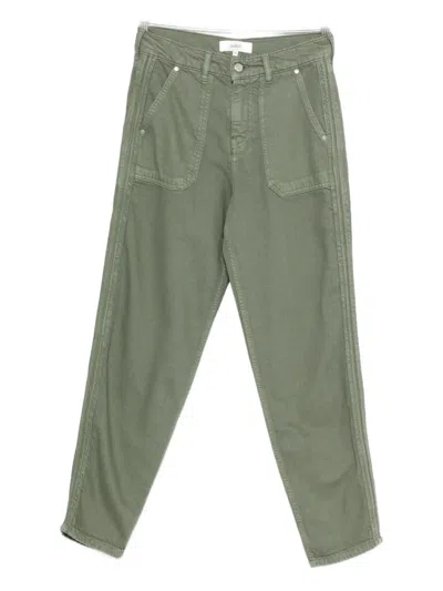 Ba&sh Cali Patch-pocket Trousers In Green
