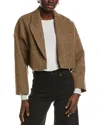 Ba&sh Camala Wool Jacket In Brown