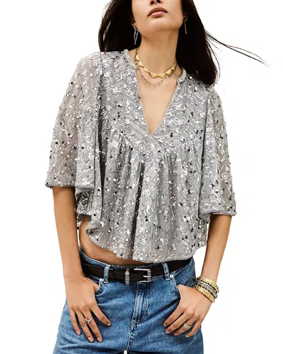 Ba&sh Ba & Sh Cara Top In Gray