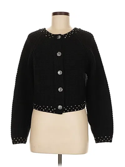 Pre-owned Ba&sh Cardigan Sweater In Black