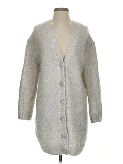 Pre-owned Ba&sh Cardigan Sweater In Gray