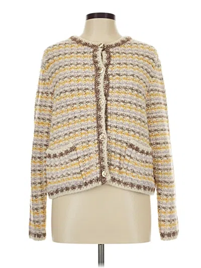 Pre-owned Ba&sh Cardigan Sweater In Ivory