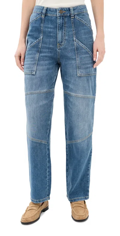 Ba&sh Carpenter Jeans Lightusedblue