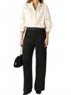 Ba&sh Cary Straight Leg Pants In Black In Black