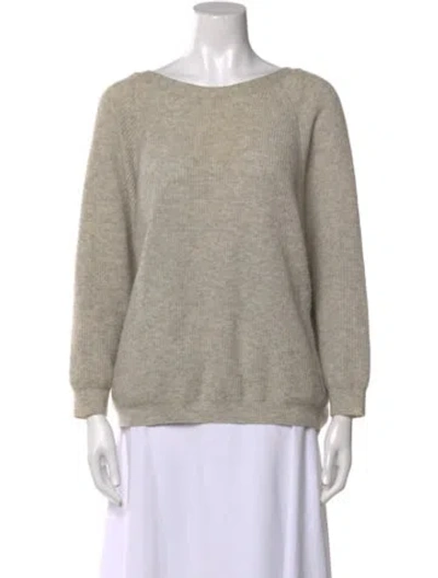 Pre-owned Ba&sh Cashmere Crew Neck Sweater In Gray
