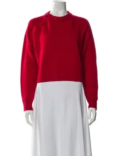 Pre-owned Ba&sh Cashmere Crew Neck Sweater In Red