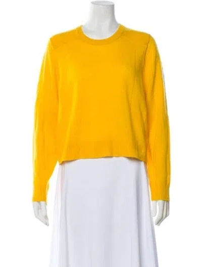 Pre-owned Ba&sh Cashmere Crew Neck Sweater In Yellow