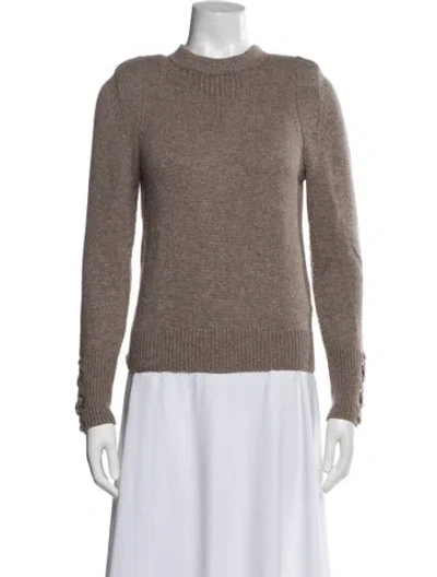Pre-owned Ba&sh Cashmere Crew Neck Top In Brown