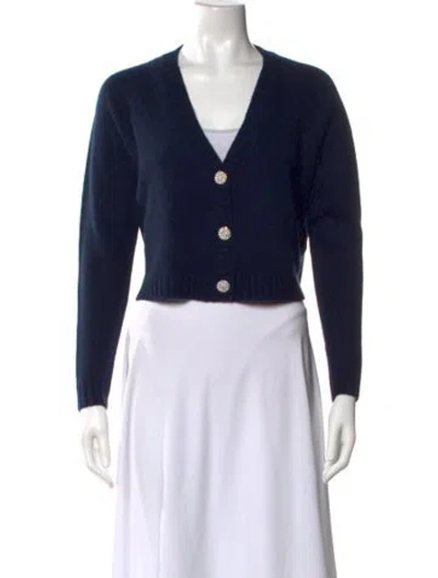 Pre-owned Ba&sh Cashmere V-neck Sweater In Black