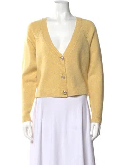 Pre-owned Ba&sh Cashmere V-neck Sweater In Neutral