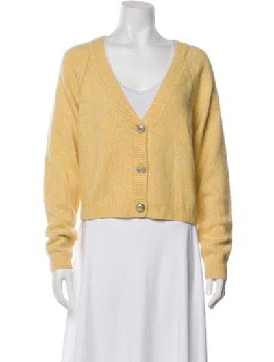 Pre-owned Ba&sh Cashmere V-neck Sweater In Neutral