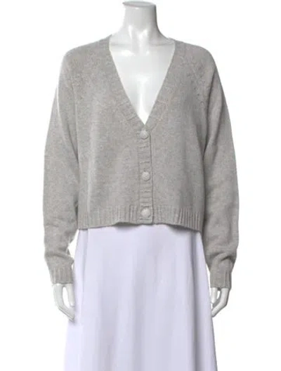 Pre-owned Ba&sh Cashmere V-neck Sweater W/ Tags In Grey