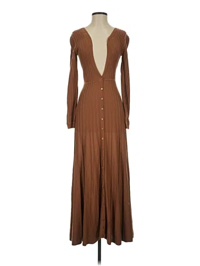 Pre-owned Ba&sh Casual Dress In Brown