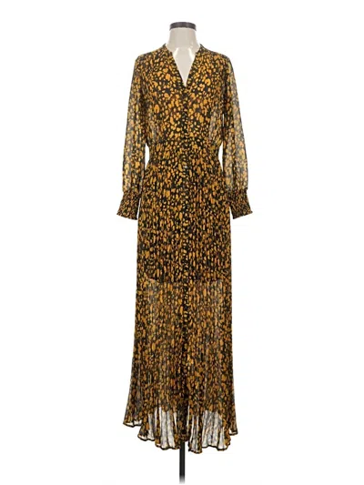 Pre-owned Ba&sh Casual Dress In Gold